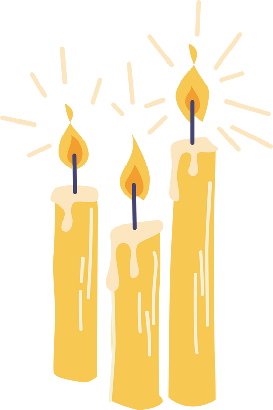 Fortune telling and magic practice, candle